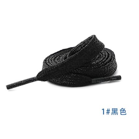 2 par med glitter skolisser, flate skolisser