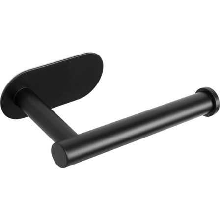 Toalettpapirholder uten boring, toalettpapirholder svart