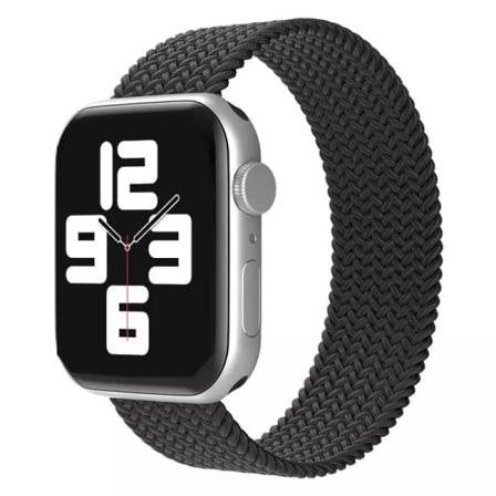 Flätat Armband Apple Watch 42/44/45 Välj Färg/storlek Svart M
