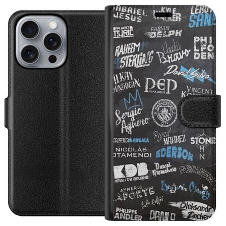 Apple iPhone 16 Pro Max Plånboksfodral Manchester City Squad