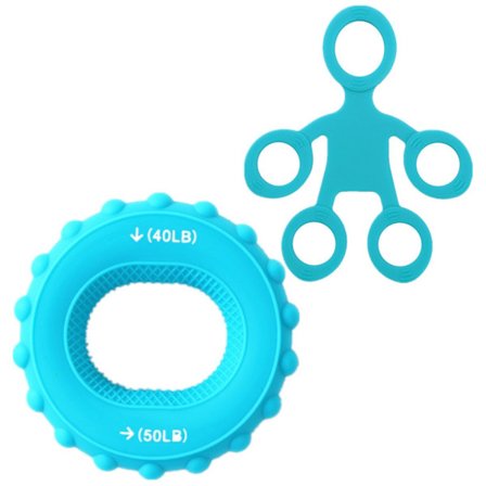 Grip Ring Trainer Finger Tension Set BLÅ