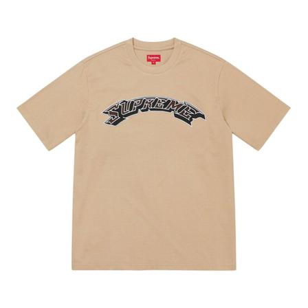 Supreme, T-Shirts Beige, Heren, Maat:L