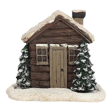 Julehytte Snødekt Vinter Røkelseskjeglebrenner, Julehytte Røkelsesbrenner, Hjem Skorstein Skrivebordsdekorasjoner