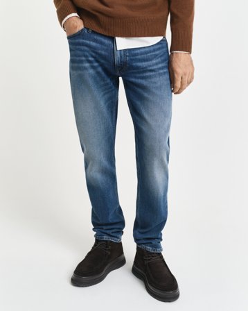 GANT Herren Slim Fit Jeans (30/30) Denim Melange