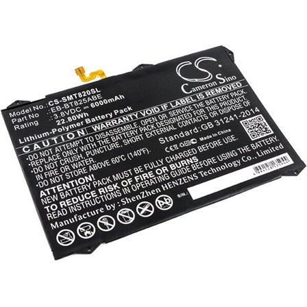 Batteri til nettbrett for Samsung Galaxy Tab S3 9.7, Galaxy Tab S3 9.7 XLTE, SM-T820 og andre.