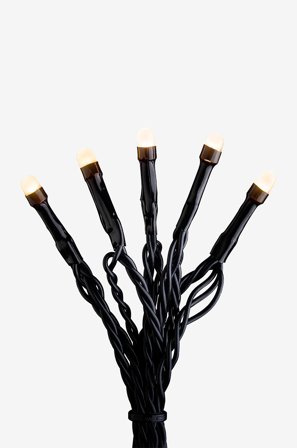 Jotex - Batteridrevet lenke 200 LED Svart - Kjøp Utebelysning hos Jotex