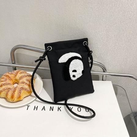Panda telefonveske Crossbody-veske SVART black