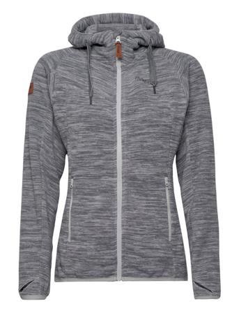 Hareid Fleece W Jacket Sweatshirts & Hoodies Fleeces & Midlayers Grå Bergans