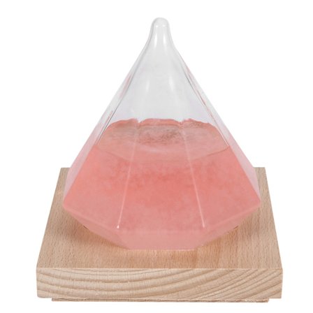 Erottuva timantinmuotoinen sääennustelasipullo Koti sisustus SyntymäpäivälahjaPink