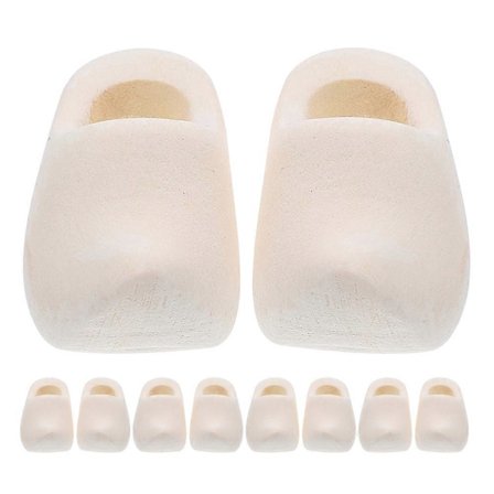 Miniatyr Träskor Perfekt För Dockskåpsmiljö 5 Par Mångsidiga Portabla Dekorativa Tillbehör