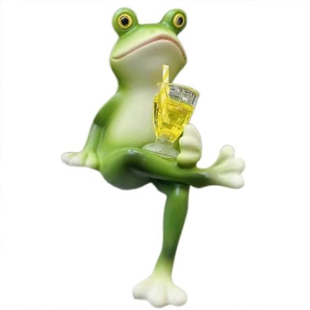 Miniatyr Frosker Figurer Plantedekorasjoner for Potter Robust harpiks Værbestandig for Hage