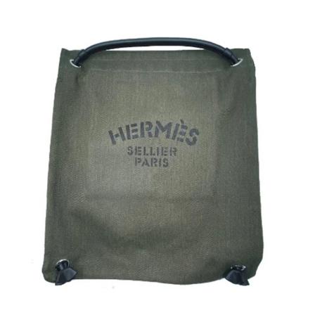 Hermès Vintage, Pre-owned Canvas shoulder-bags Groen, unisex, Maat:ONE Size