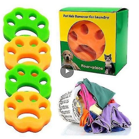 4 fjerner for dyrehår Vaskemaskin hårfjerner kan gjenbrukes - Perfekt