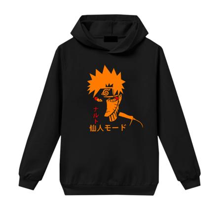 Naruto Hoodie Långärmad Crop Tops För Flickor, Pojkar