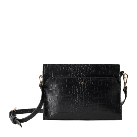 Wera Liten fodralväska i skinn PINZA Handväskor Dam Brun ONESIZE