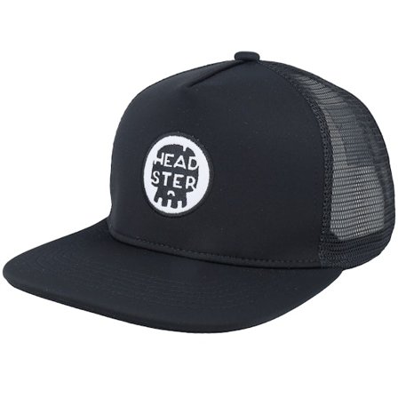 Headster - Schwarz Trucker Cap - Kids Black-out Hat Black Trucker @ Hatstore