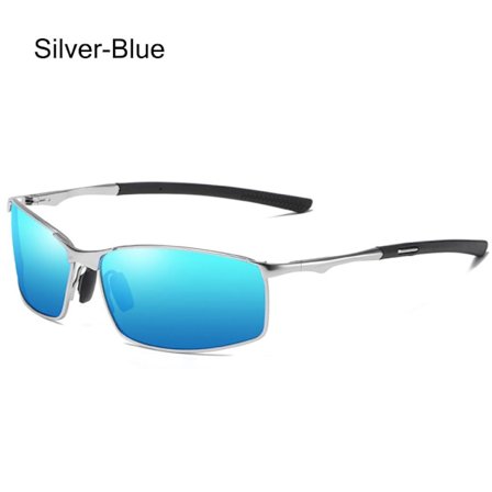 Män polariserade solglasögon rektangulära fotokromatiska solglasögon körglasögon