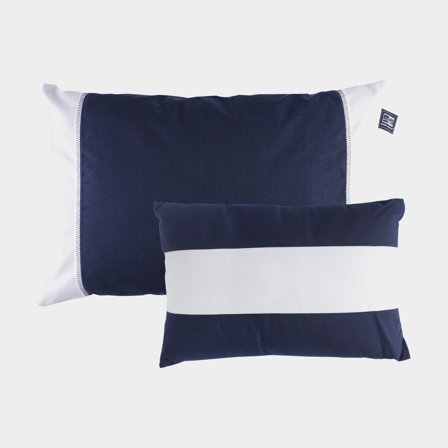 Almofadas decorativas náuticas Marine Business Waterproof Windproof Navy & White, 40 x 60 cm / 30 x 40 cm, 2-pack