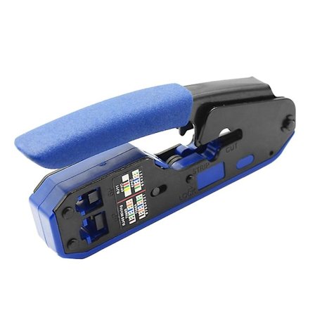 Netværkskabels Crimper 6p+8p Kabelafstrippningstænger Portable Wire