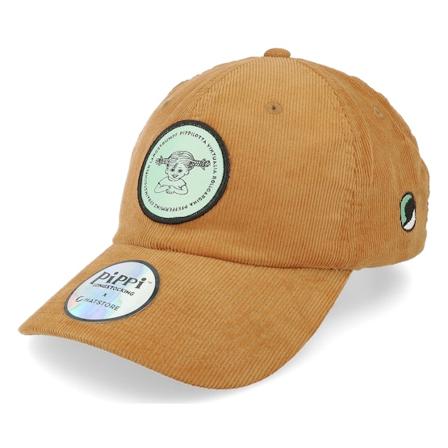 Pippi Langstrumpf - Braun unconstructed Cap - Pippilotta Brown/Mint Green Corduroy Dad Cap / Unconstructed @ Hatstore