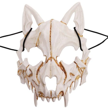 Halloween cosplay kostyme skjelett halvmaske dyreskalle skrekkmaske halloween
