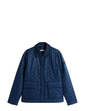 Padded Nylon Slim Quilted Jacket Navy Tommy Hilfiger