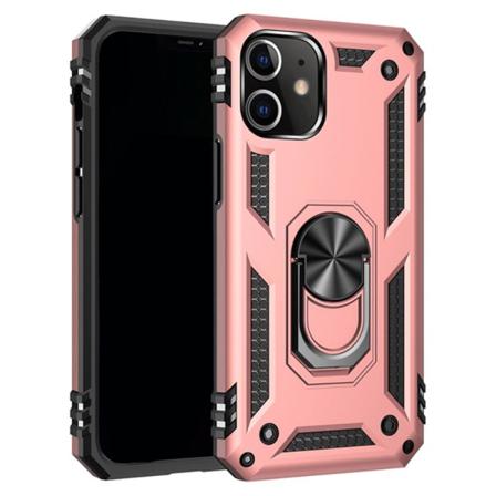 Iphone 12 / 12 Pro - Hybrid Ring Skal - Roséguld Roséguld