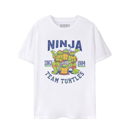 Teenage Mutant Ninja Turtles Herr 1984 Collegiate Kortärmad