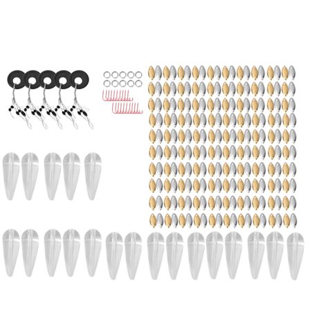 266 stk. Plastik Metal Flydende Rum Bønner Flyder Hav Lokke Fiskegrej til Støbning Lokker Paljetter Fluer