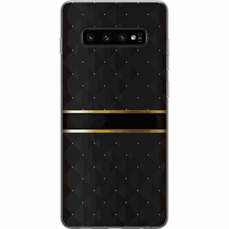 Samsung Galaxy S10 Mjukt Skal - Golden Stripes