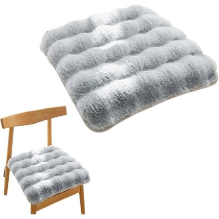 Fyrkantiga Sittdynor för Matstolar 40x40cm, Varma Stolsdynor med Knytbands, för Matplats Trädgård Kontor Uteplats Hem (Ljusblå)