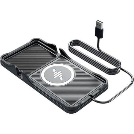 2025 Uusin malli langaton latausalusta autoon, langaton autolaturi liukumattomalla kojelaudan puhelintelineellä, langaton puhelinlaturi