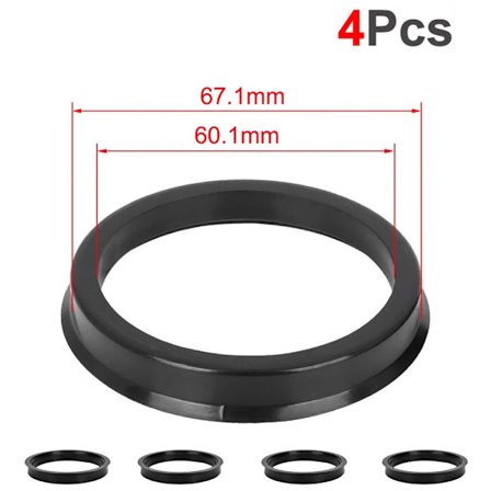 4 st/set Automotive Car Plastic Wheel Hub Centric Rings Center Hubrings Bore 73.1-57.1 66.6-57.1