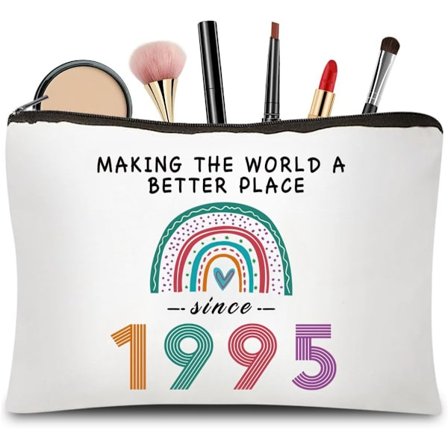 Sminkeveske for damer, oppbevaring, bærbar veske, gave 1995