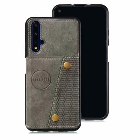 Huawei Nova 5t - Skyddsskal Med Kortfack Mörkblå