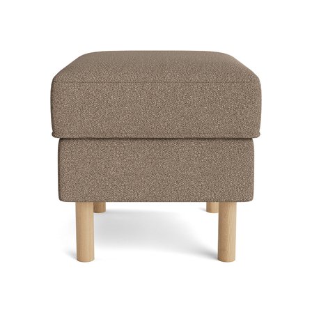 Vitra Loop Puf Mørk Beige 52x46x43cm - Komfortabel Fodskammel / Skammel i høj kvalitet - Perfekt til stuen eller soveværelset