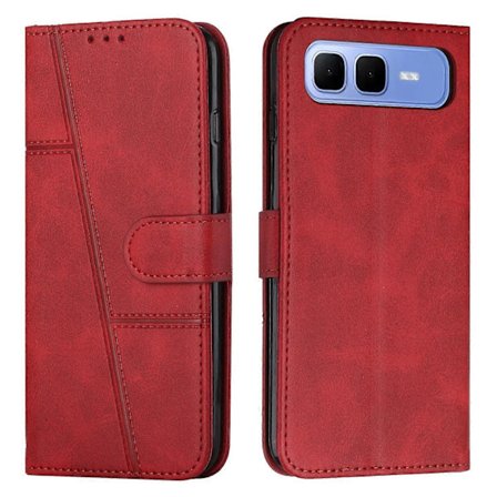 Sydd Kalvtextur Spänne Läder Telefonfodral (För Infinix Smart 10 Plus 4G)