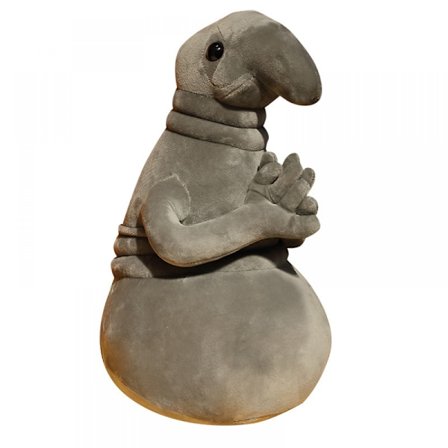 Vercico Zhdun Meme Plysjleker Vente Statue Tubby Grå Blob Plysjleke Myk Fylt Dukke Homunculus Loxodontus Kreativ Fin 30cm Høy