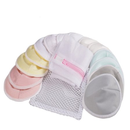 14-pack | Återanvändbara amningsinlägg med förvaringspåse, B,ZQKLA