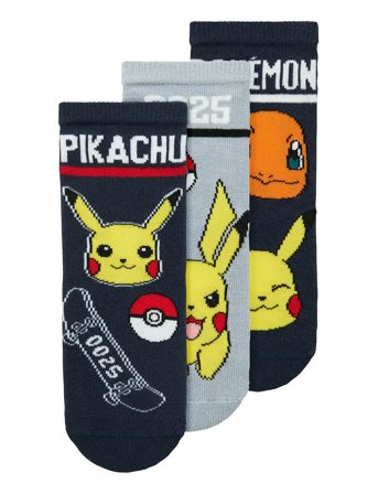 name it Nmmsantiago Pokemon 3P Sock Sky - Navy - 25-27
