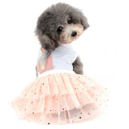 Pet söt kanin kjol Pet gasväv kjol Pet kjol Hund boull