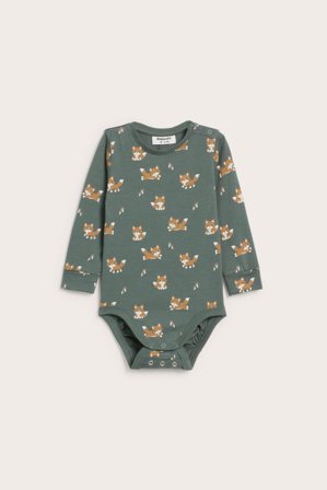 Kappahl | Mønstret body | Kakigrønn