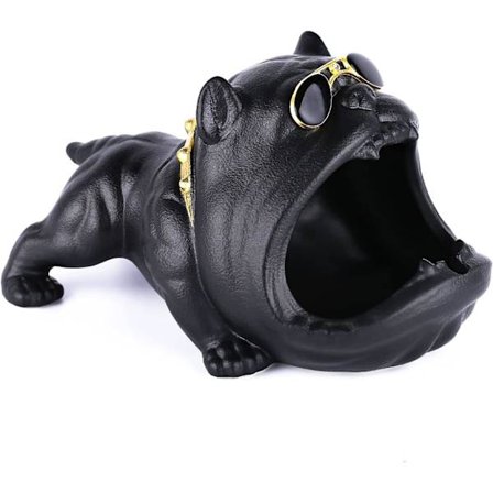 Koristeellinen tarjotin eteisen pöydälle, ainutlaatuinen kodin sisustus Bulldog keraaminen kulho aurinkolaseilla, luova design hartsi avaimenpidike 