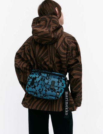 Marimekko Sling Bag M Unikko - Blue - ONE SIZE