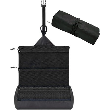 Toilet taske til mænd - Hængende toilet taske med vandtæt barberings organizer - Multi