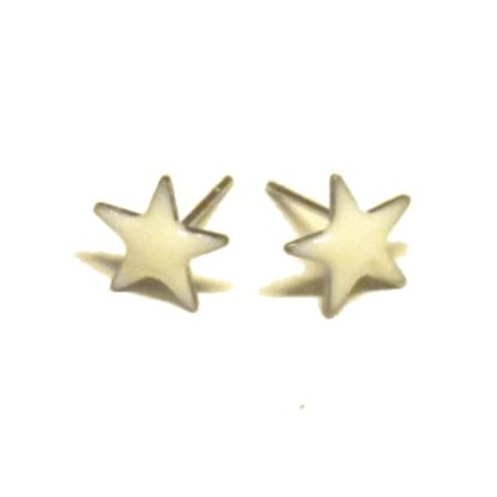 STJERNE EARRINGER - HVIT