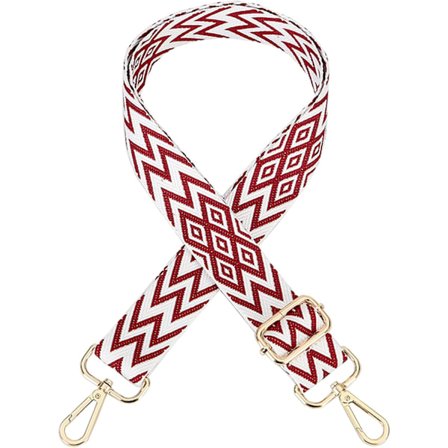 Säädettävä 80-140cm käsihihna (punainen ja valkoinen) Lanyard-laukkukahva