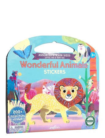 Eeboo | Sticker Book - Wonderful Animals | ONE SIZE