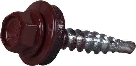 ESSVE 64933 Farmarskruv 4,8 x 28 mm, borrspets, 250-pack Brunröd (RAL 3011), Infästning