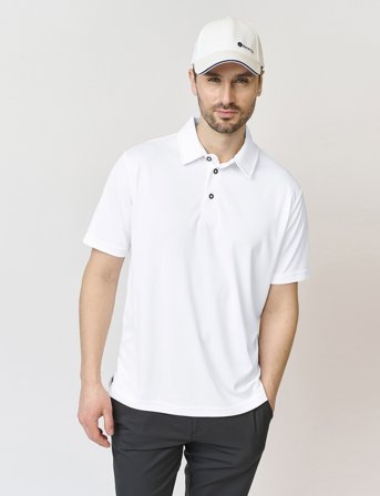 BACKTEE Mens Performance Polo - White - XL